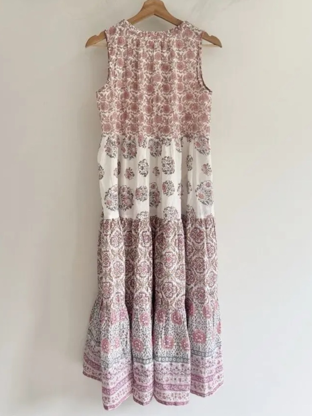 Tuckernuck Floral Tiered Midi Dress XS Bohemian - Picture 4 of 4